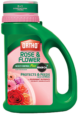Rose & Flower Insect Control Plus Miracle-gro Plant Food Granules, 4 Lbs.