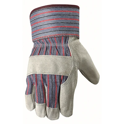 Wells Lamont 12T Men's Suede Cowhide Leather Work Gloves, One Size, 1 Pair