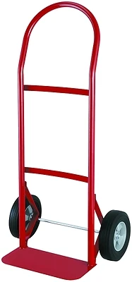 Hand Truck, 250 Lb Capacity, 14 In W X 7 In D Toe Plate, Red