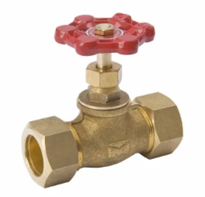 230-1-34-34 0.75 In. Compression Brass Stop Valve