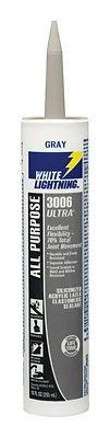 3006 Ultra Gray Siliconized Acrylic Latex Sealant 10 Oz Cartridge