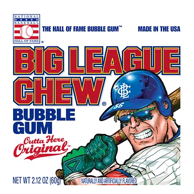 Big League Chew Original Bubble Gum, Shredded, 2.12 oz