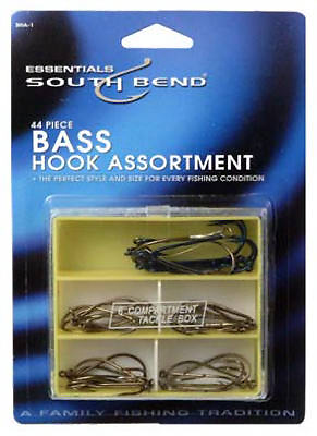 Bass Hook Assortment, 44 Pieces, Model Bha-1