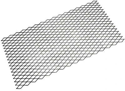 Sheet Metal, 13 Gauge, 3/4 In. Grid, 32 x 16 In.