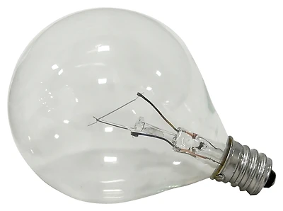 13625 25w G16.5 Decorative Incandescent Bulb, 120v, Candelabra Base, 2-pack