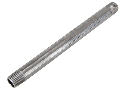 Prosource 1/2X8B Black Steel Pipe Nipple, Schedule 40, 8 In
