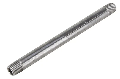 Prosource 3/8X3B Black Steel Pipe Nipple, 3/8 In X 3 In, Threaded