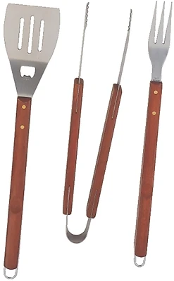 Sbq318-3-b Heavy Duty 3-piece Barbecue Tool Set With Stainless Steel Blades