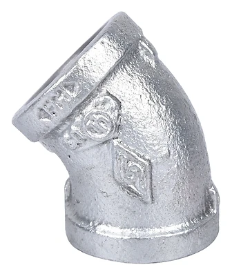 3/4 Inch Galvanized Malleable 45 Degree Elbow Model 4-3/4g