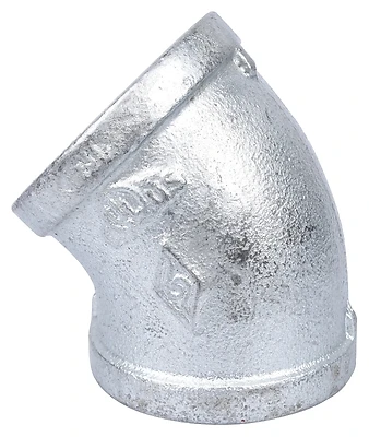 2 Inch Galvanized 45 Degree Elbow - Model 4-2g By Worldwide Sourcing