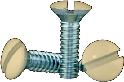 Eaton BP231V-SP Wallplate Screw, 6/32 x 1/2 In, Metal, Ivory
