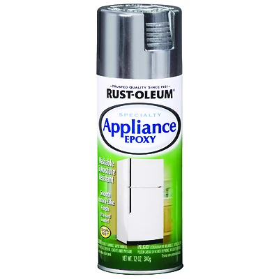 Rust-Oleum 7887830 Specialty Appliance Epoxy Spray Paint, Gloss Stainless, 12 Oz