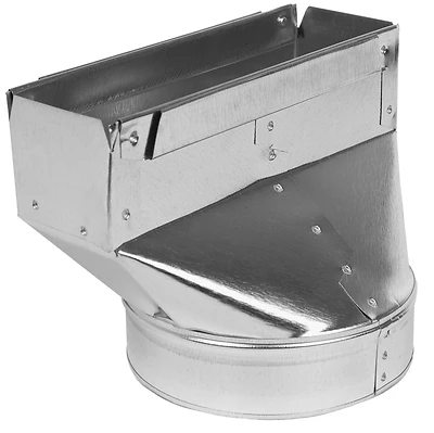 Gv2450 Straight Stack Boot, 3.25 X 10 X 6 Inches, Galvanized Steel