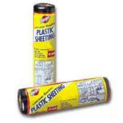 Warp's 4CH2050-B Poly Film, 20 Ft. x 50 Ft., 4 Mil, Black, Pack of 2
