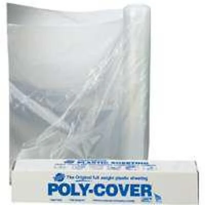 4lx8c 8' X 50' 4 Mil Clear Polyethylene Sheeting Film
