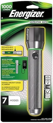 Vision Hd Rechargeable Flashlight, 1000 Lumens, Aluminum, Model Enpmhrl7