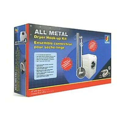 Mfx48ulmk All-metal Dryer Hook Up Kit 4 Inch X 8 Feet