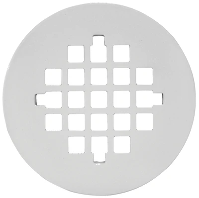42019 Snap-tite Strainer 4-1/4 Inch White Metal For Shower Drains