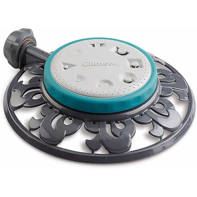Gilmour 859563-1004 Metal Circular Sprinkler, 35 Ft Range, Gray