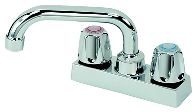 B & K 225-503 Laundry Tray Faucet, Double Handle, Chrome, 4 In.