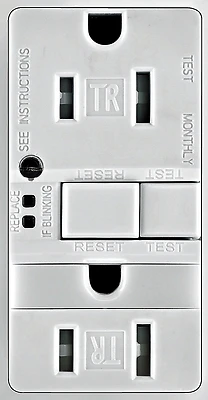 Arrow Hart 15 Amp 125 Volt Gfci Duplex Receptacle With Nightlight - White
