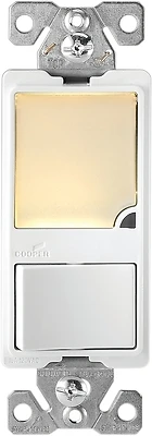 7738v-box 15 Amp Dimmable Led Nightlight And Switch, Ivory