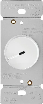 Devices Ri06pl-w-k 600-watt Rotary Dimmer With Preset, White