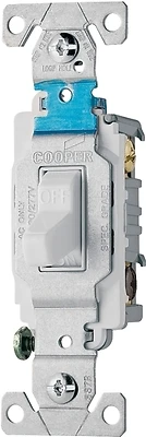 Cs315w 15-amp 3-way Toggle Switch - White Commercial Grade