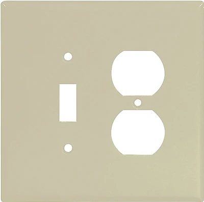 2148v-box Ivory Oversize 2-gang Toggle & Duplex Wall Plate