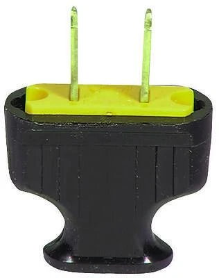 Eaton Cooper 1912B Non-Grounding Plug, 15A 125V, Brown