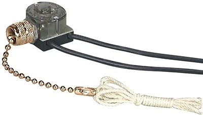 458bd-box 1p Pullchain Canopy Switch, Brass, Pack Of 10