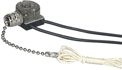 Eaton BP458NP-SP Nickel Canopy Switch with Pull Chain