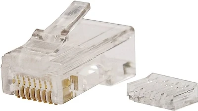 Gmc-88m6 Rj-45 Cat 6 Modular Plug, 8-position, Solid Wire, 50-pack