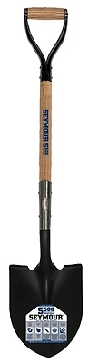 Structron 49331 Round Point Shovel, 30 In Length, 9 In Blade Width, D-grip Handle