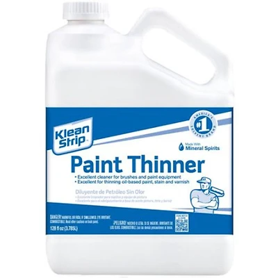Klean Strip GKPT94400CB Mineral Spirits Paint Thinner, 128 Oz