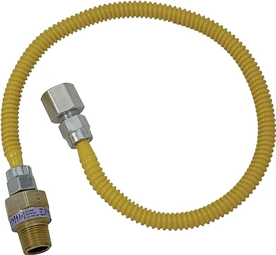 Brasscraft Procoat Cssl54-18 1/2 In Fip X 1/2 In Mip X 18 In Stainless Steel Gas Connector