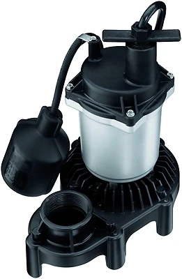 2161/2905 Submersible Sump Pump, 1/4 Hp With Automatic Operation