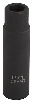1/2 Inch Drive Deep Impact Socket, 12 Mm, 6-point, Model Mt6580210
