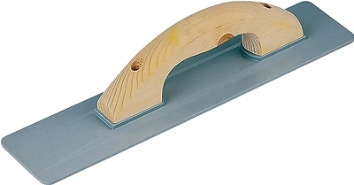 17716 Magnesium Concrete Float, 16 Inch Blade, Beveled End, Wood Handle