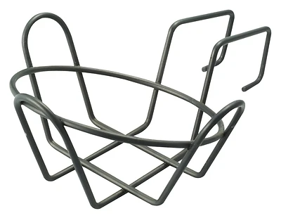 Gb-4326 Round Planter Holder With Hanger, Steel, Black, Powder Coated