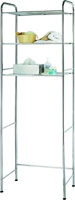 Chrome 3-tier Space Saver Over Toilet Storage, Model Ts16c0-ch