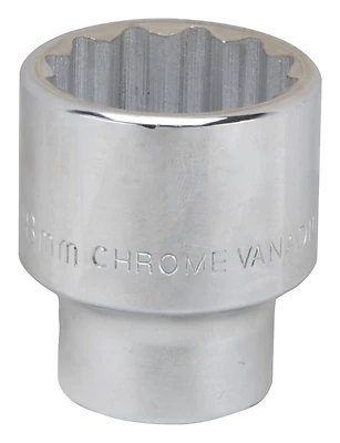 38mm 12-point Socket, 3/4-inch Drive, Chrome Vanadium Steel, Model Mt-sm6038