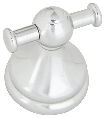 Boston Harbor L5053-26-10 Chrome Double Robe Hook, Zinc, Screw Mount