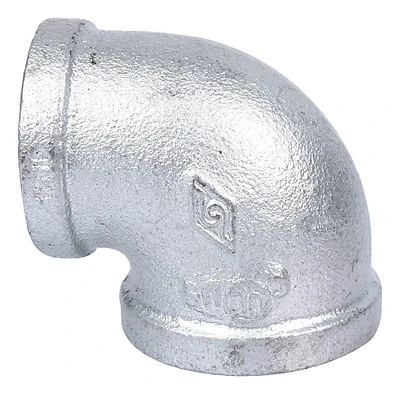 Galvanized 90 Degree Reducing Elbow 1-1/2" X 1-1/4" Model Ppg90r-40x32