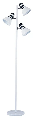 3-light Adjustable Tree Floor Lamp, 65 In, White Finish, Model Tl-tree-134-wh
