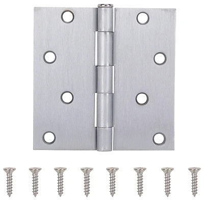 20339scx 4-inch Satin Chrome Residential Square Door Hinge