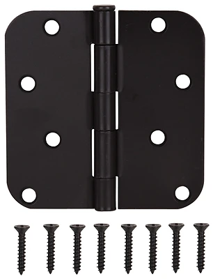 4-inch Oil Rubbed Bronze Door Hinge With 5/8 Radius And Loose Pin