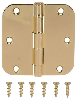 20347bbx Residential Door Hinge, 3.5 Inch, Bright Brass Finish