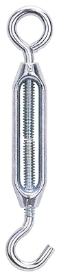 Lr334 Turnbuckle Hook/eye 3/16 X 5.5 In, Zinc Plated, Pack Of 10