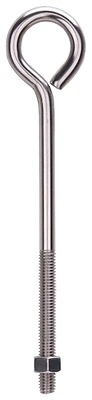 Lr300 3/8" X 8" Stainless Steel Eye Bolt With Nut, Pack Of 10